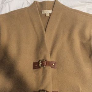 Michael Kors Coat Khaki with Leather Buckles